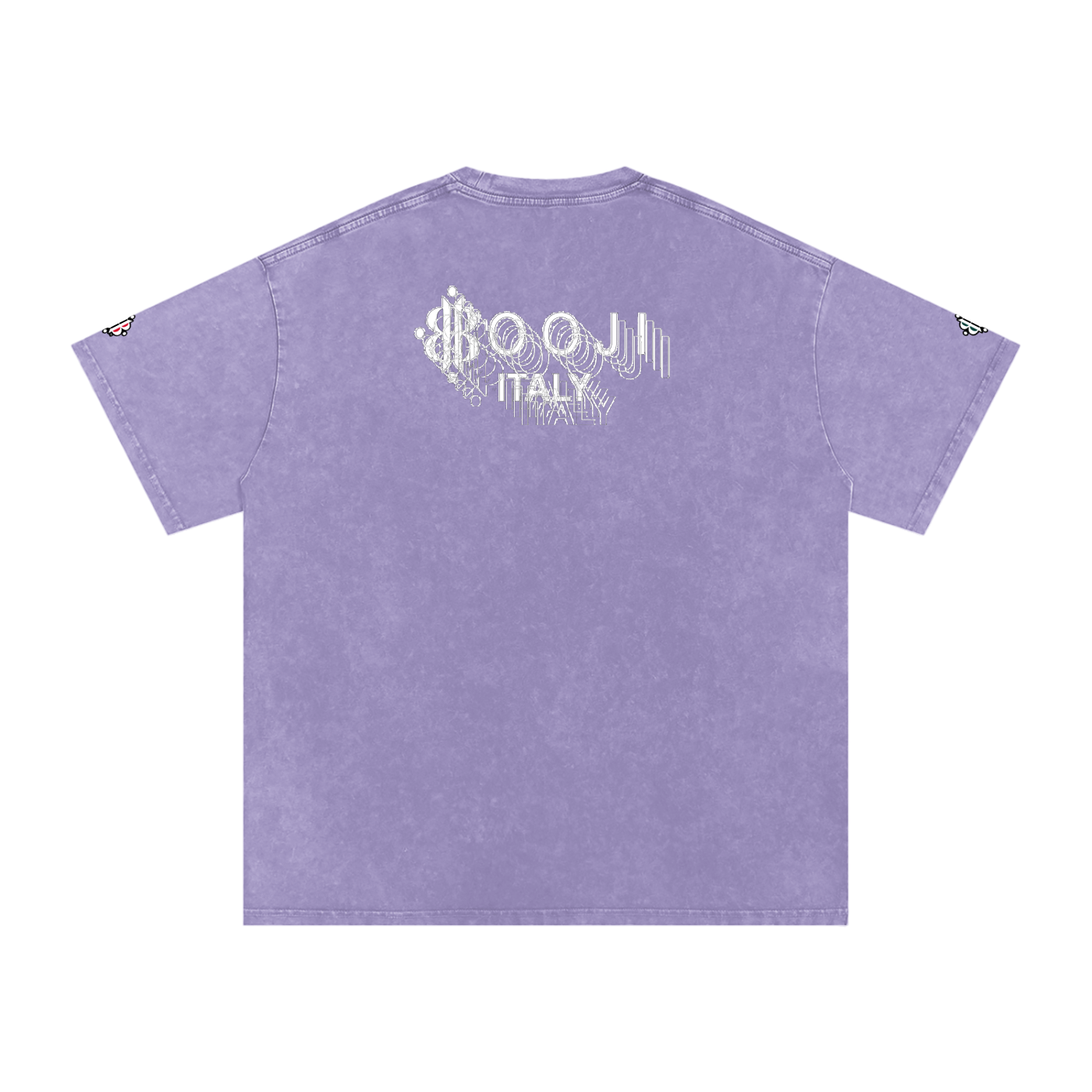 BOOJI ITALY "BE A WAVE, BEHAVE." SNOW WASHED T-SHIRT