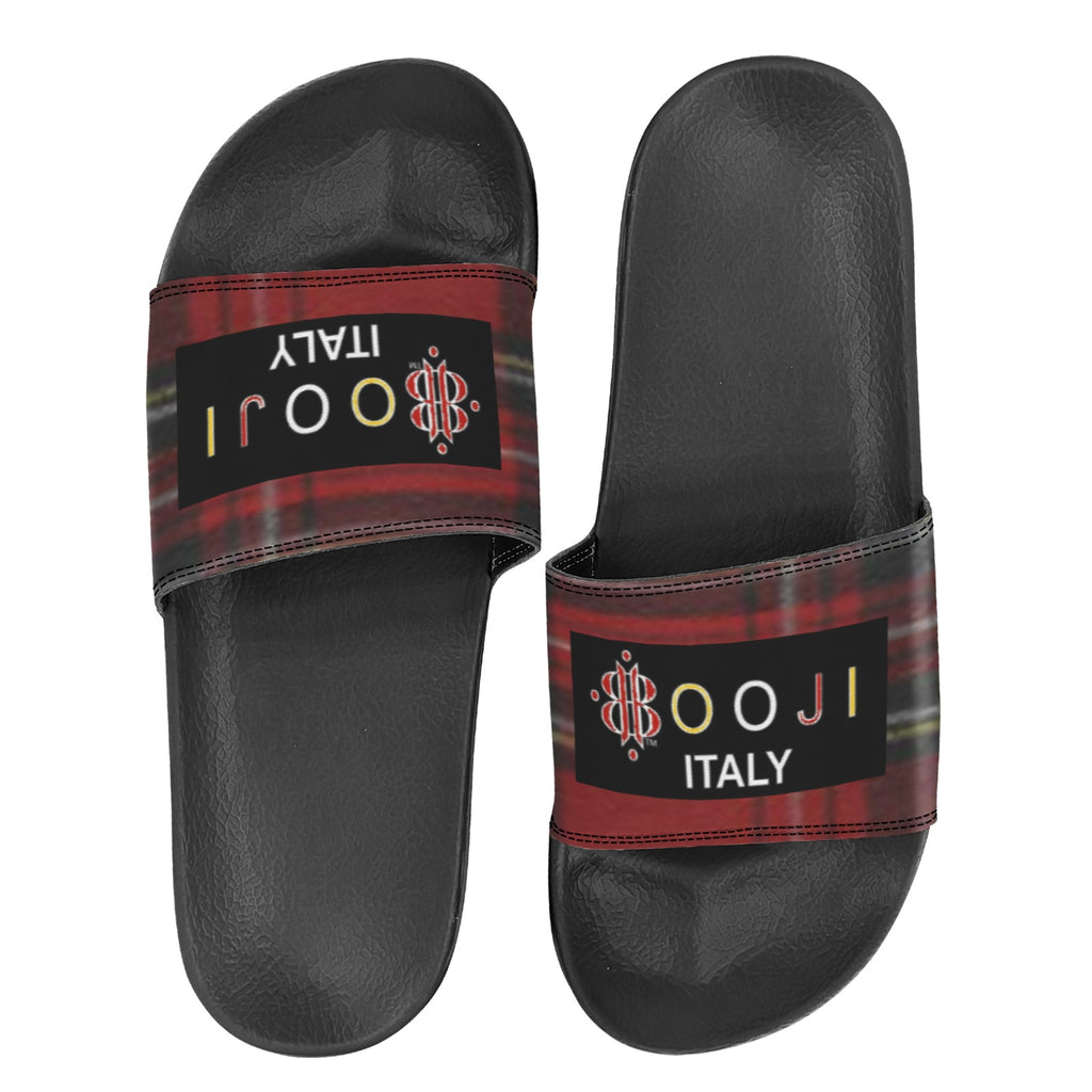 BOOJI ITALY ESCI'S COLLECTION WOMEN'S BLACK SOLE SLIDES