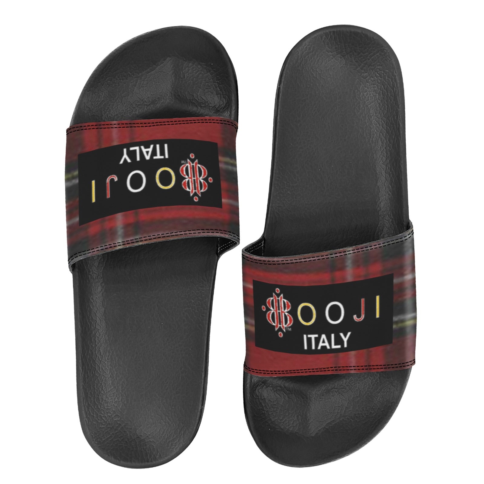 BOOJI ITALY ESCI'S COLLECTION WOMEN'S BLACK SOLE SLIDES