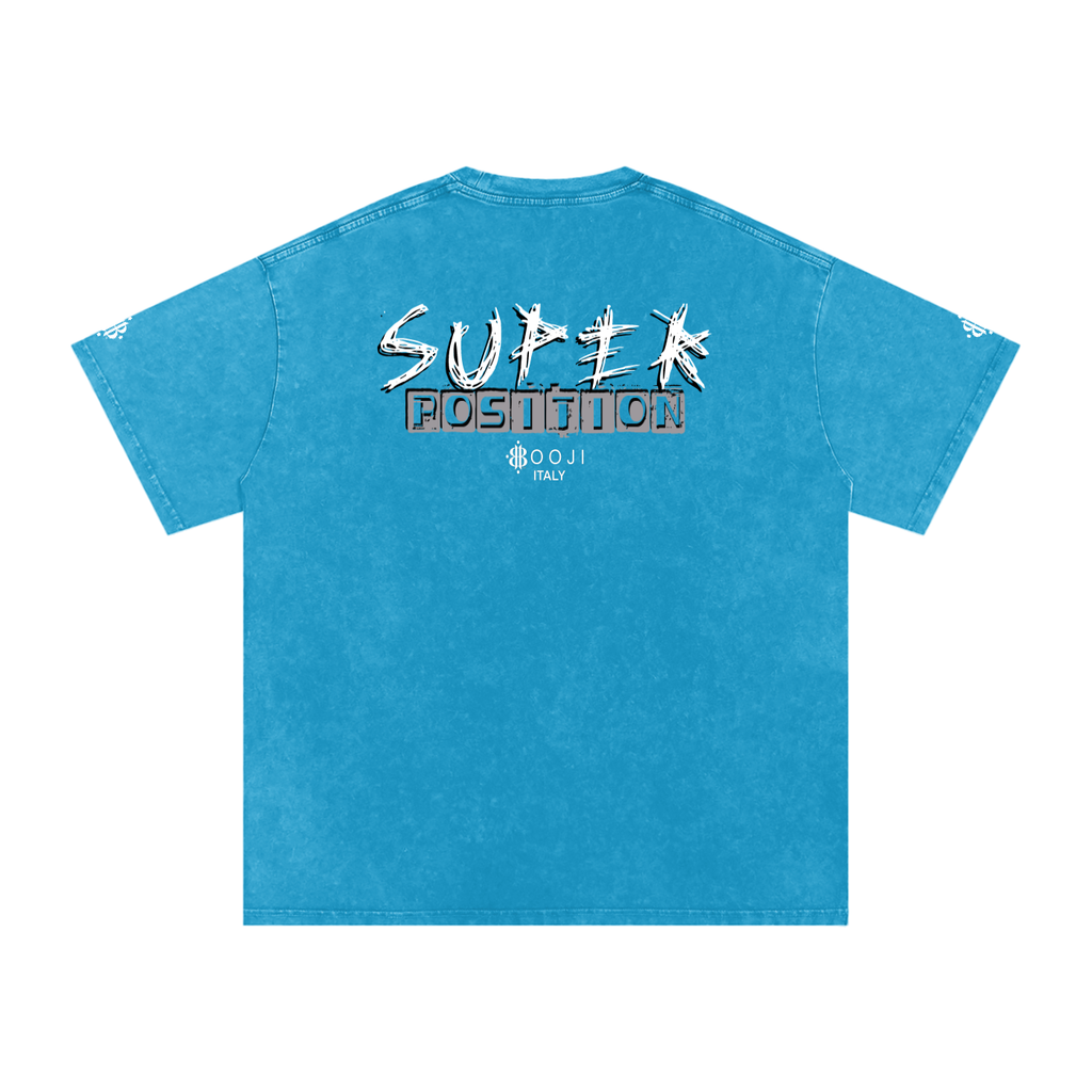 BOOJI ITALY SUPER POSITION COLLECTION RAZORS EDGE SNOW WASHED T-SHIRT