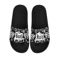 BOOJI ITALY SYMBOLS COLLECTION BLACK MEN'S BLACK SOLE SLIDES
