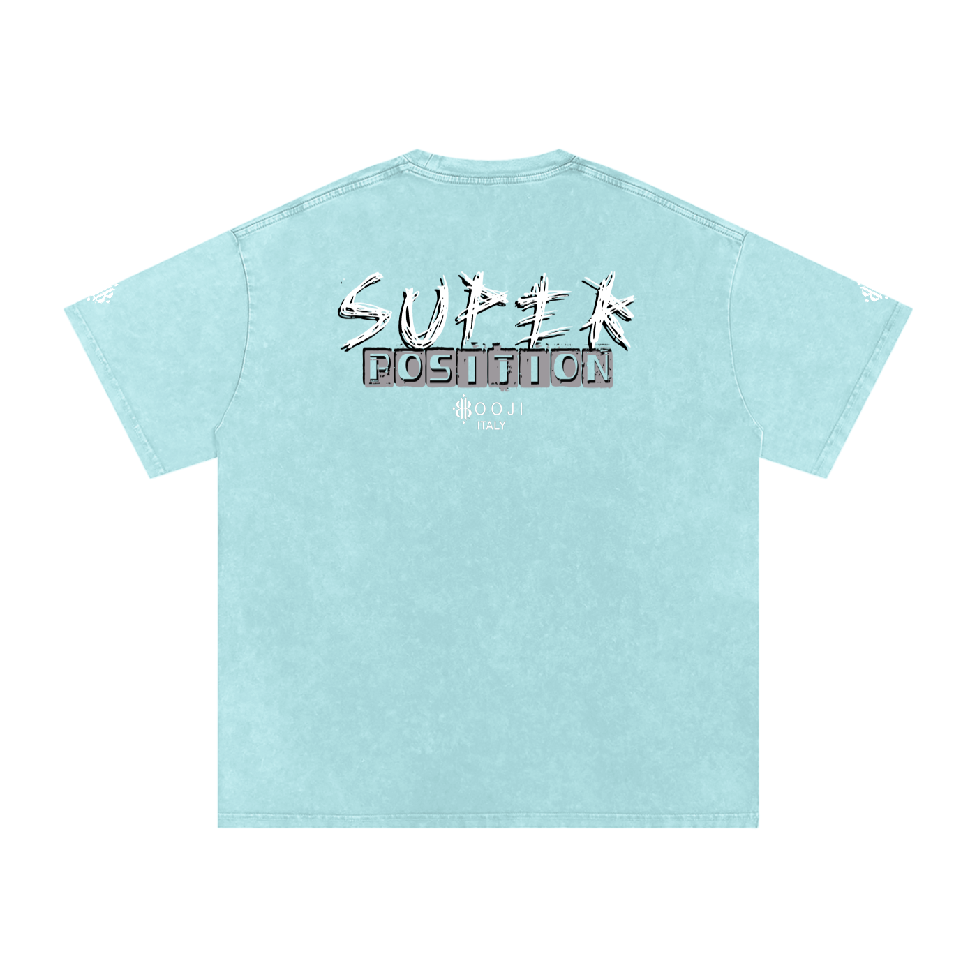 BOOJI ITALY SUPER POSITION COLLECTION RAZORS EDGE SNOW WASHED T-SHIRT