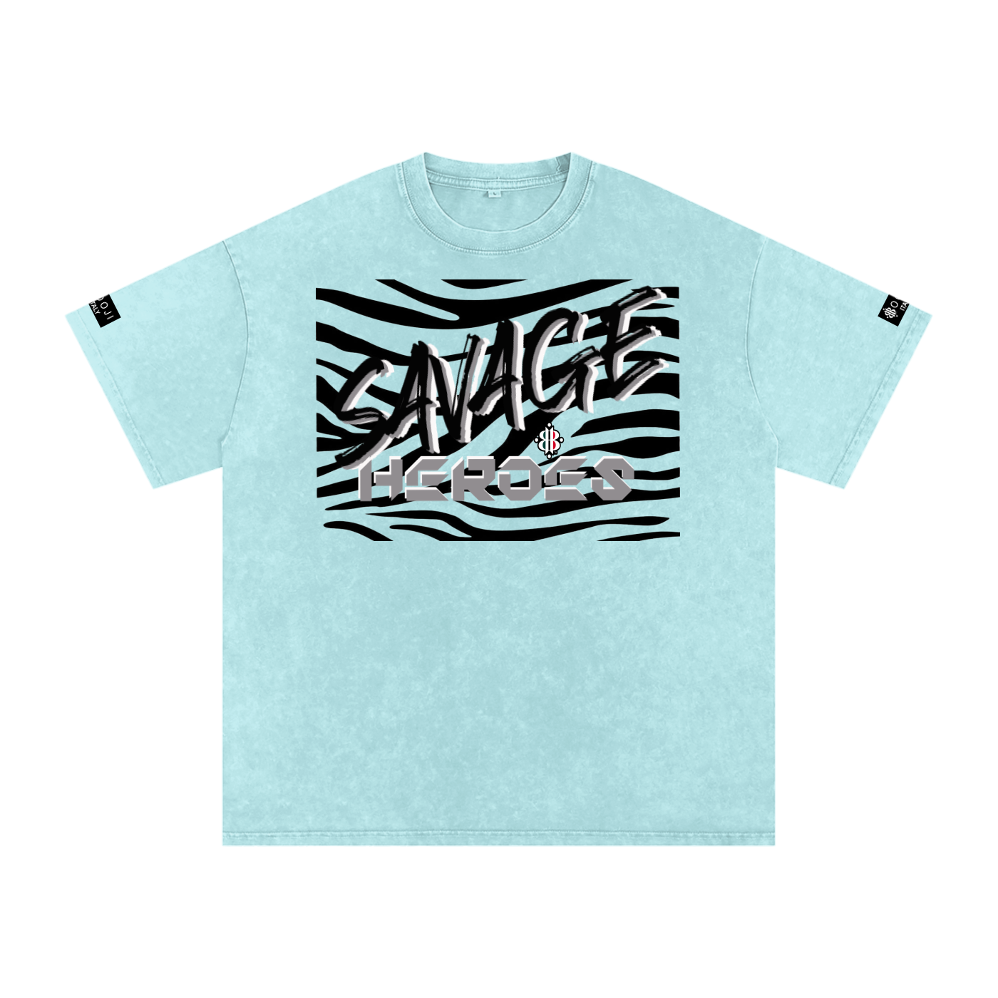 BOOJI ITALY "SAVAGE HEROES" SNOW WASHED T-SHIRT