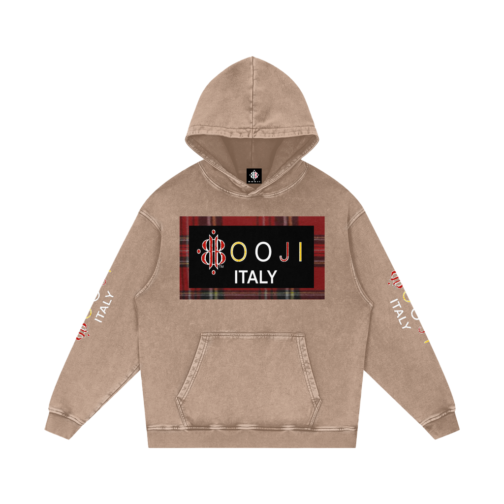 BOOJI ITALY ESCI'S COLLECTION  SNOW WASHED HOODIE