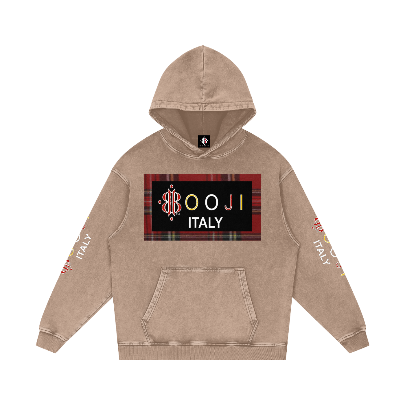 BOOJI ITALY ESCI'S COLLECTION  SNOW WASHED HOODIE