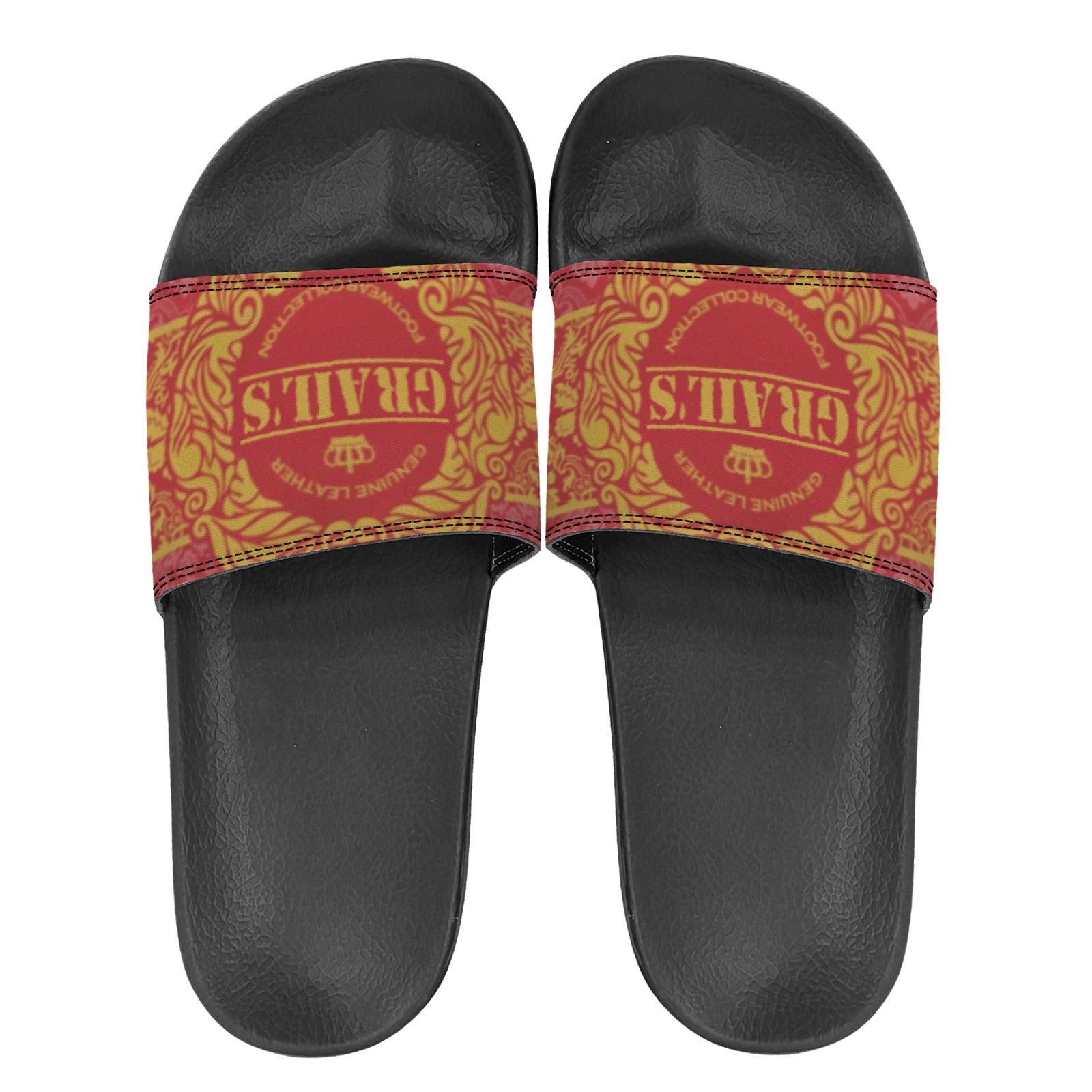 BOOJI ITALY GRAIL'S COLLECTION WOMEN'S BLACK SOLE SLIDES