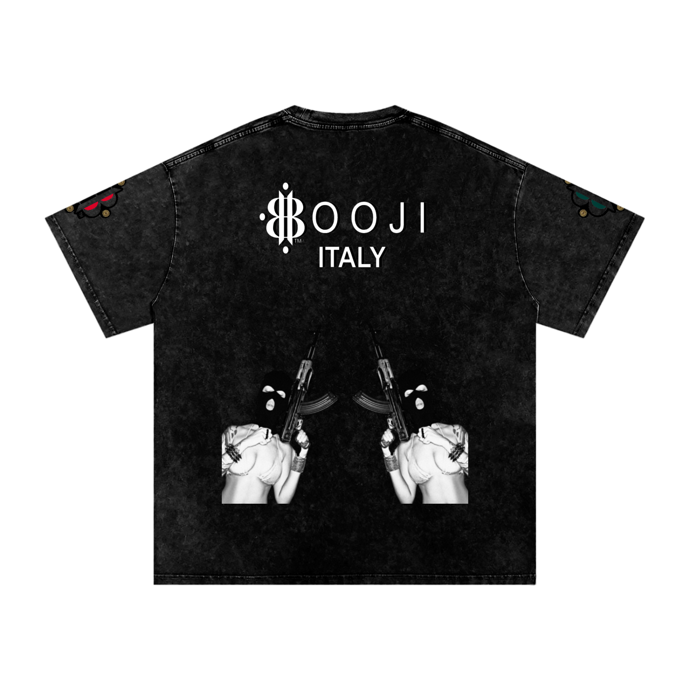 BOOJI ITALY BITE THA BULLET SNOW WASHED T-SHIRT