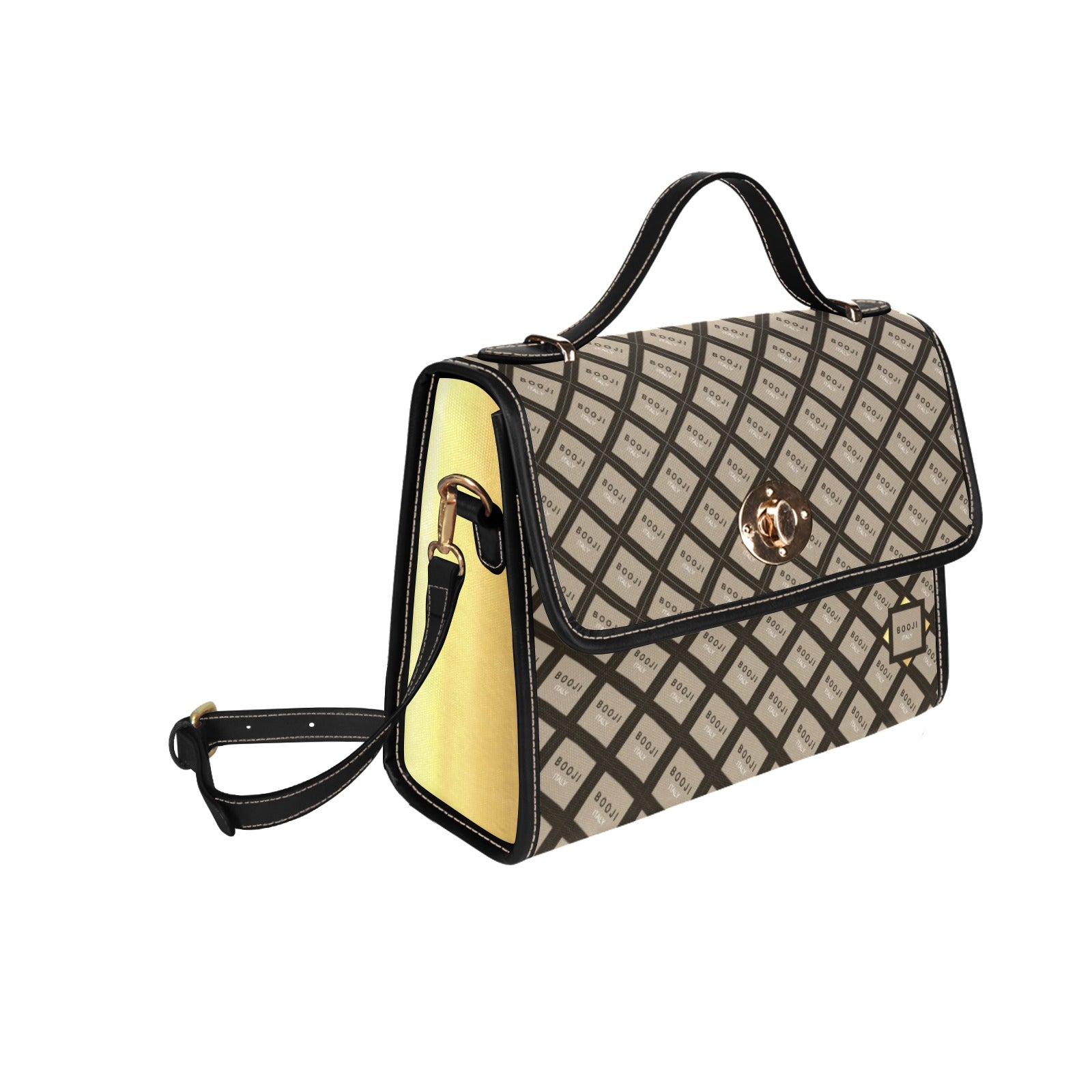 BOOJI ITALY "GRAIL'S COLLECTION" PATTERN CANVAS CLUTCH PURSE