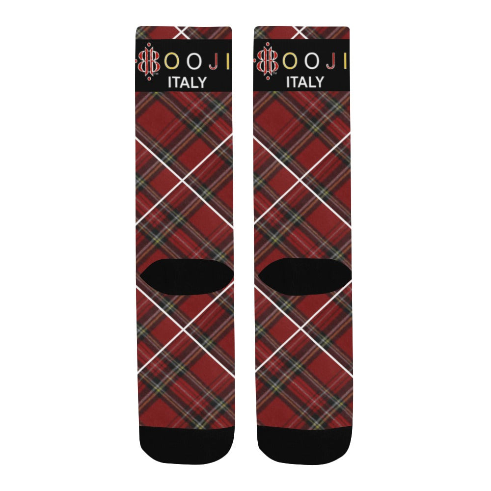 BOOJI ITALY ESCI'S COLLECTION PLAID TUBE SOCKS