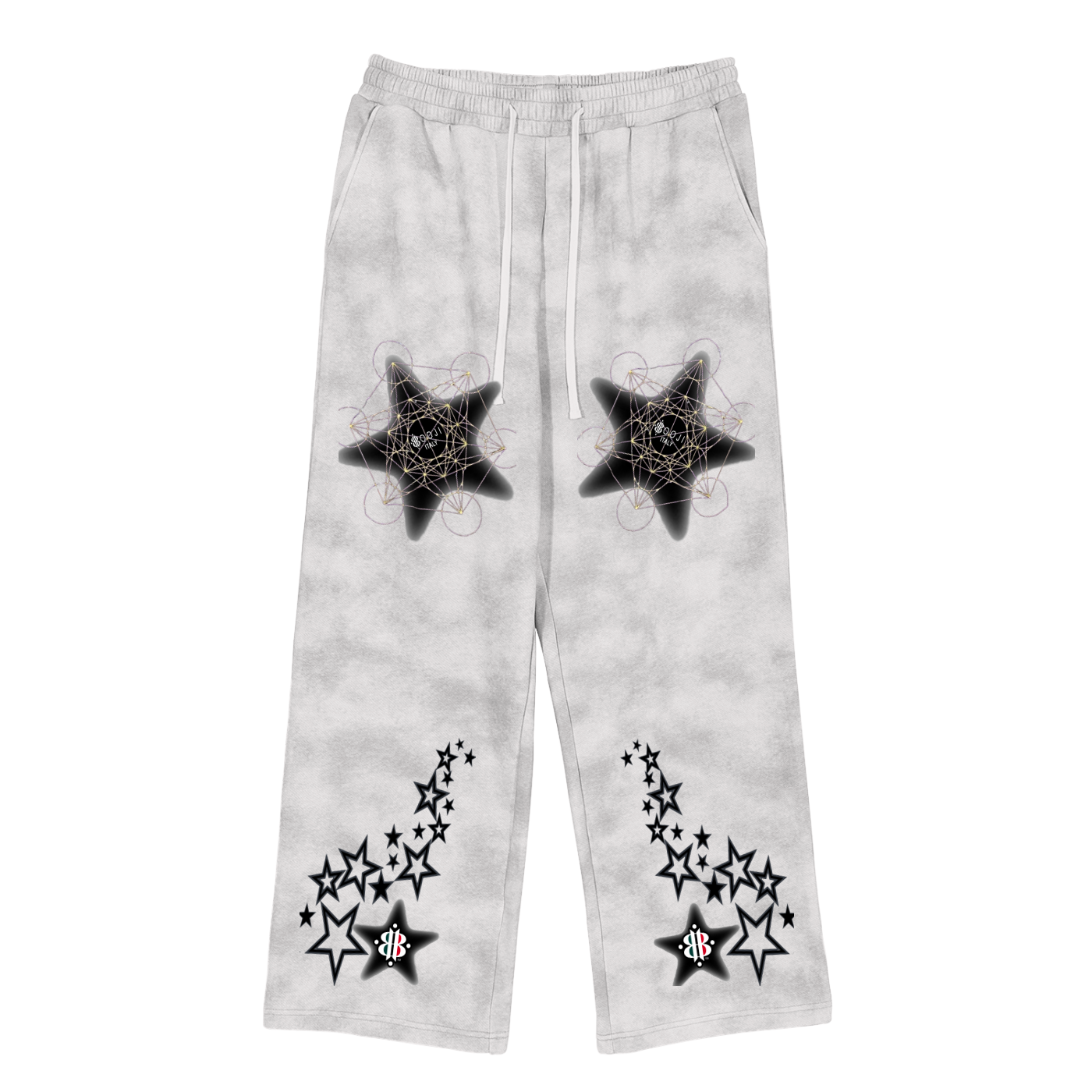 BOOJI ITALY 4 EVER $ LOGO STARS FLEECE SWEATPANTS