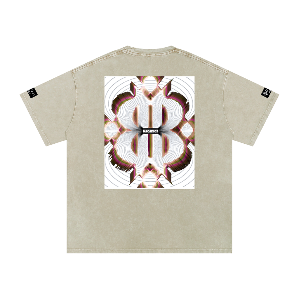 BOOJI ITALY MAGADIGS COLLECTION LOGO SNOW WASHED T-SHIRT