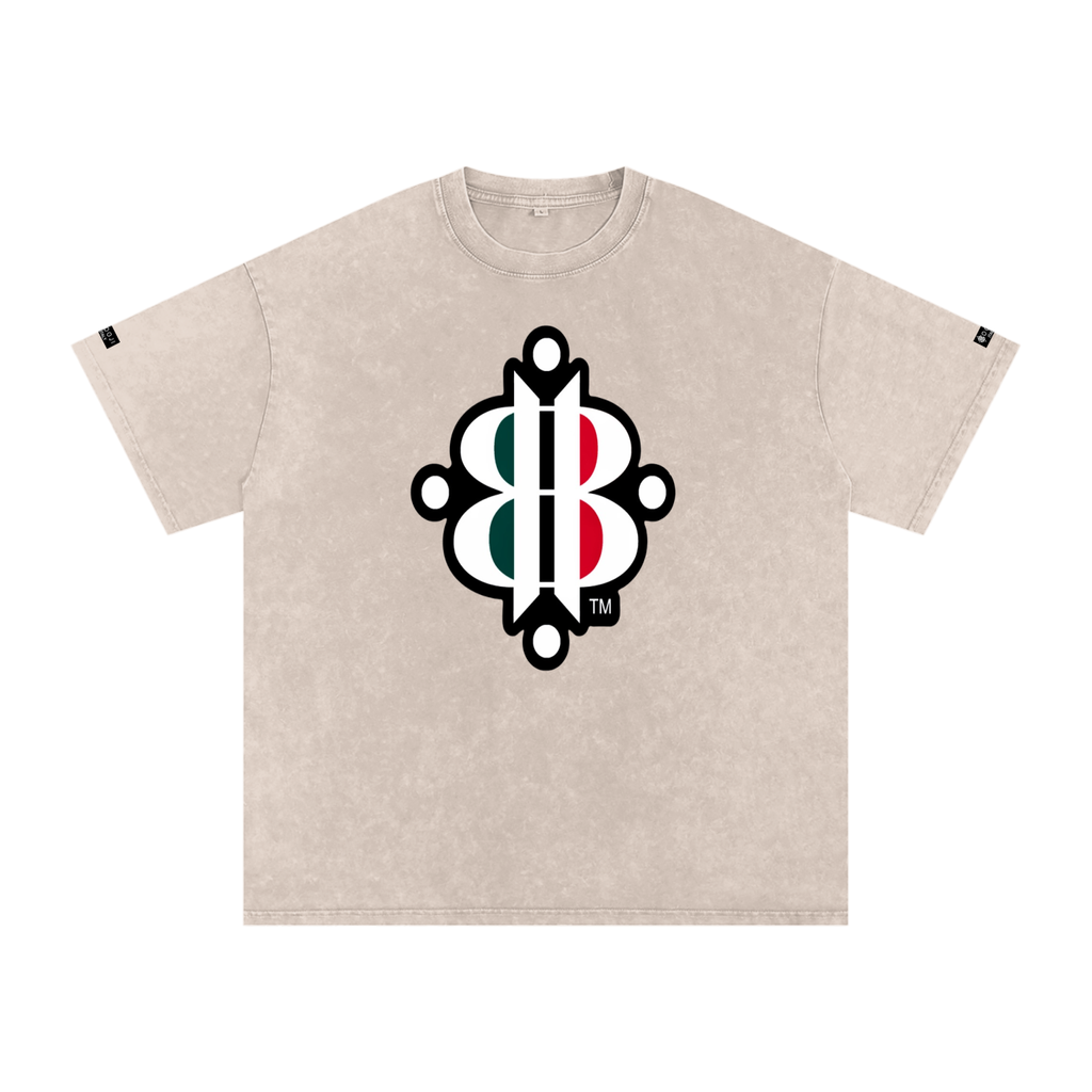 BOOJI ITALY "FLY DENIM MFR." SNOW WASHED T-SHIRT