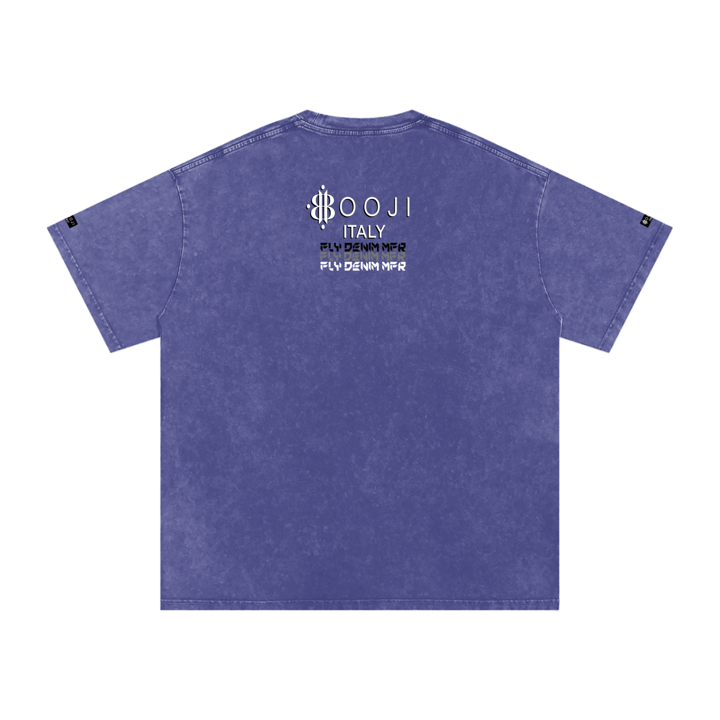 BOOJI ITALY "FLY DENIM MFR." SNOW WASHED T-SHIRT