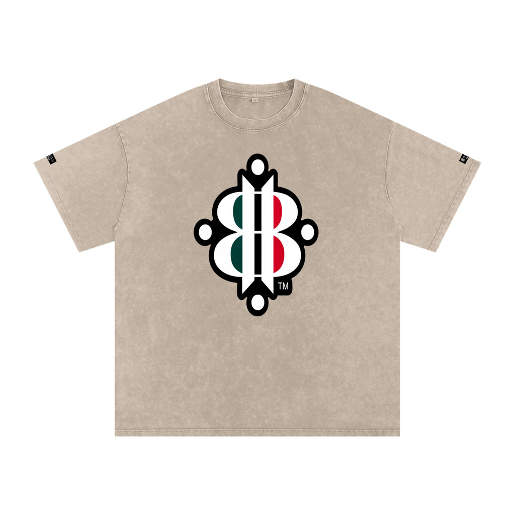 BOOJI ITALY "FLY DENIM MFR." SNOW WASHED T-SHIRT