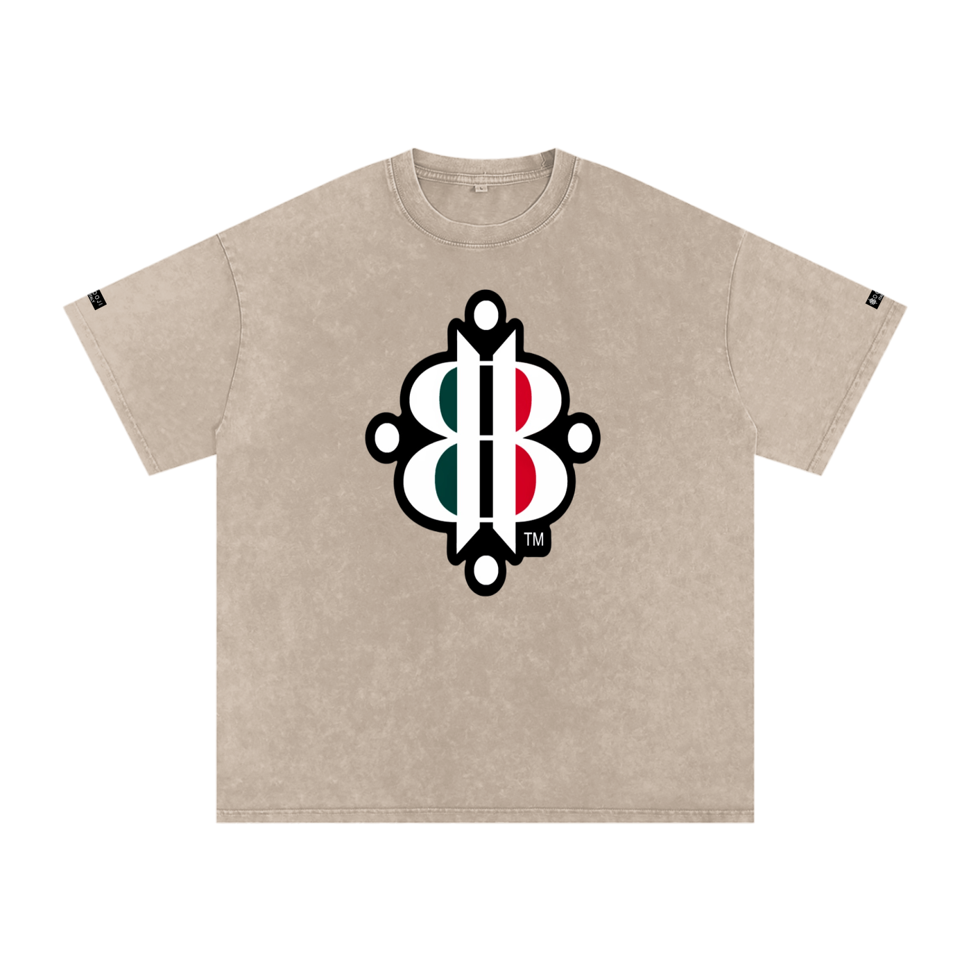 BOOJI ITALY "FLY DENIM MFR." SNOW WASHED T-SHIRT