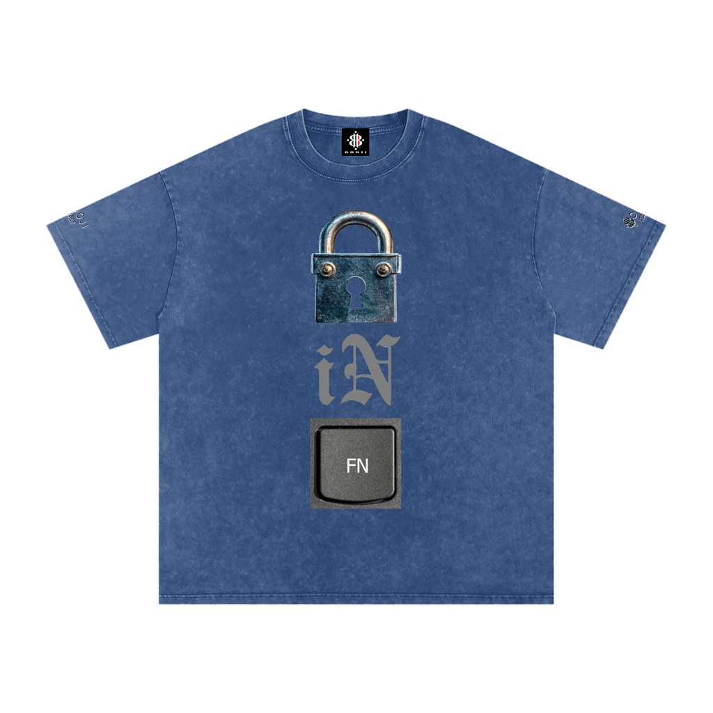 BOOJI ITALY LOCK IN COLLECTION SNOW WASHED T-SHIRT
