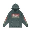 BOOJI ITALY WILD INFLUENCE COLLECTION MULTI-COLOR ZEBRA SNOW WASHED HOODIE