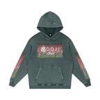 BOOJI ITALY WILD INFLUENCE COLLECTION MULTI-COLOR ZEBRA SNOW WASHED HOODIE