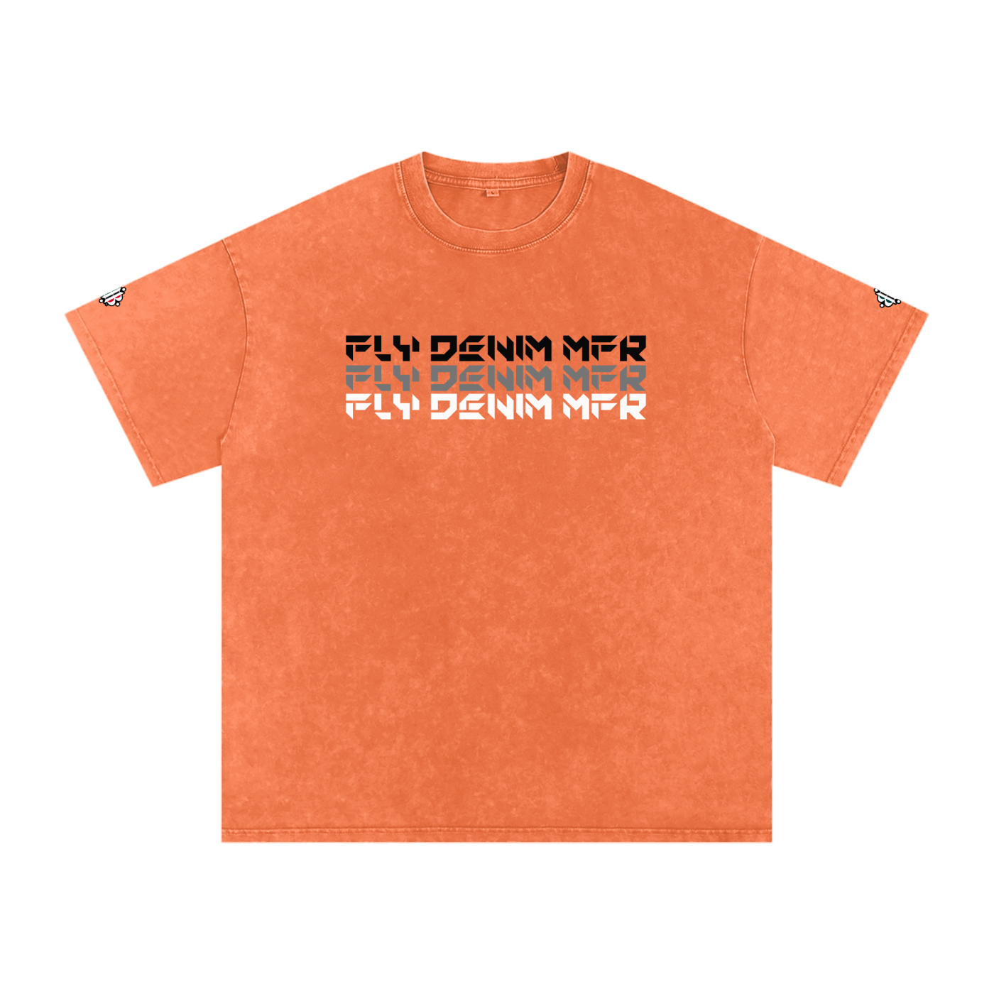 BOOJI ITALY "FLY DENIM MFR." SNOW WASHED T-SHIRT