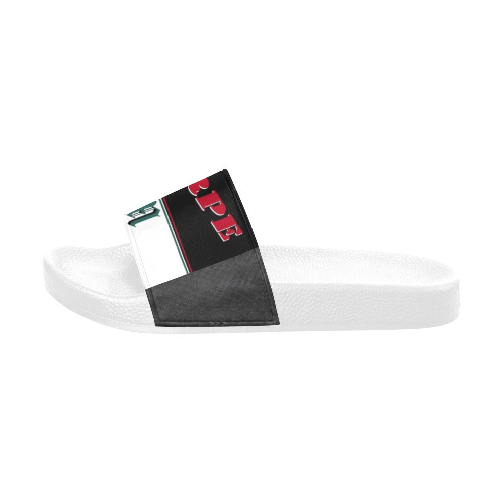 BOOJI ITALY SCARPE DM LOGO WHITE SOLE SLIDES Women's Slide Sandals(Model 057)