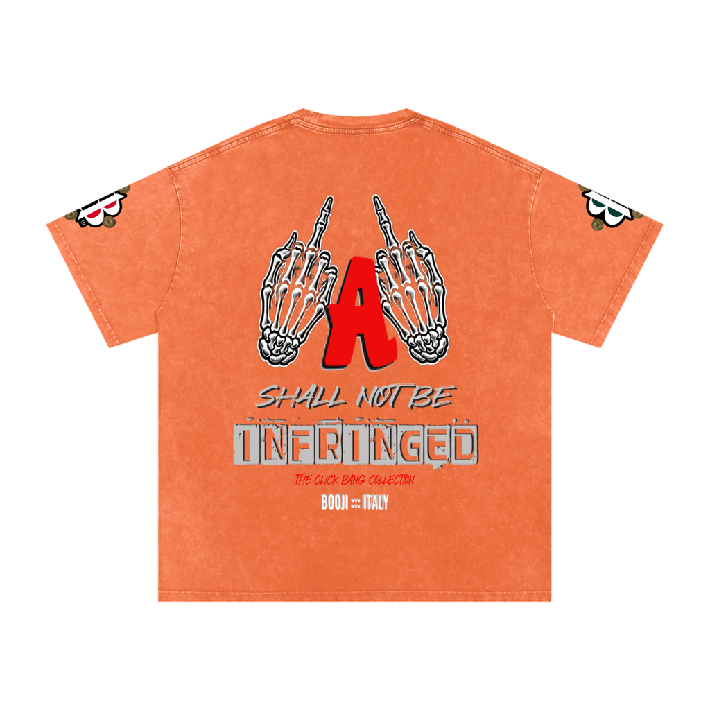 BOOJI ITALY "CLICK BANG COLLECTION" SNOW WASHED T-SHIRT