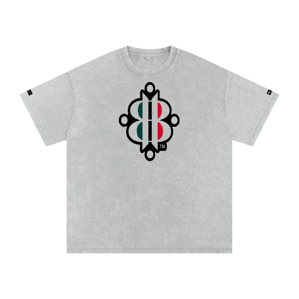 BOOJI ITALY "FLY DENIM MFR." SNOW WASHED T-SHIRT