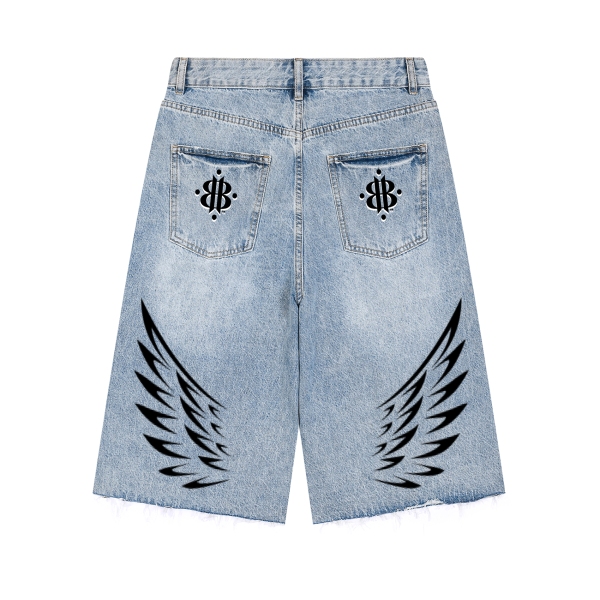 BOOJI ITALY FLY DENIM MFR. COLLECTION MEN'S WIDE LEG JORTS