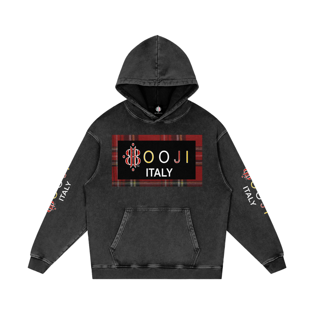 BOOJI ITALY ESCI'S COLLECTION  SNOW WASHED HOODIE