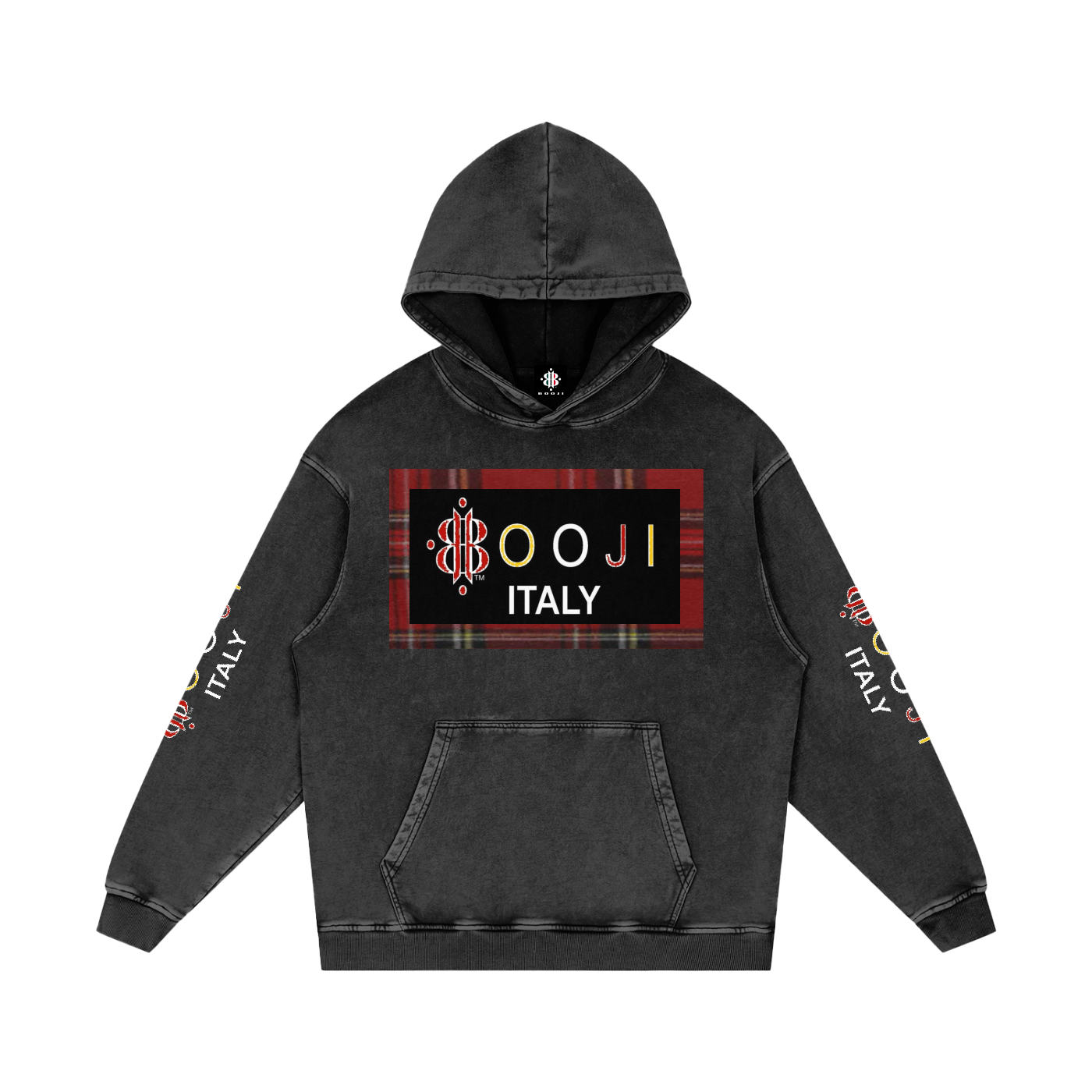 BOOJI ITALY ESCI'S COLLECTION  SNOW WASHED HOODIE
