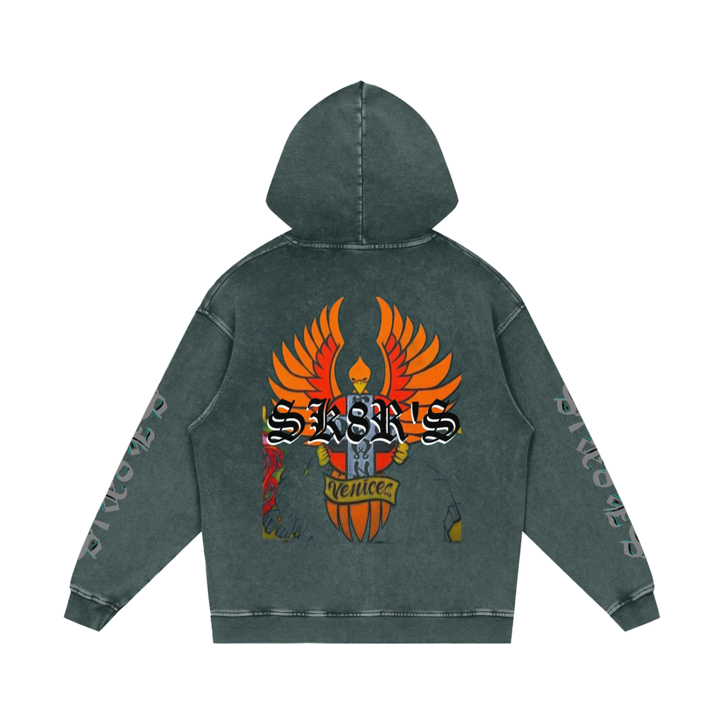BOOJI ITALY SK8R'S COLLECTION SNOW WASHED HOODIE