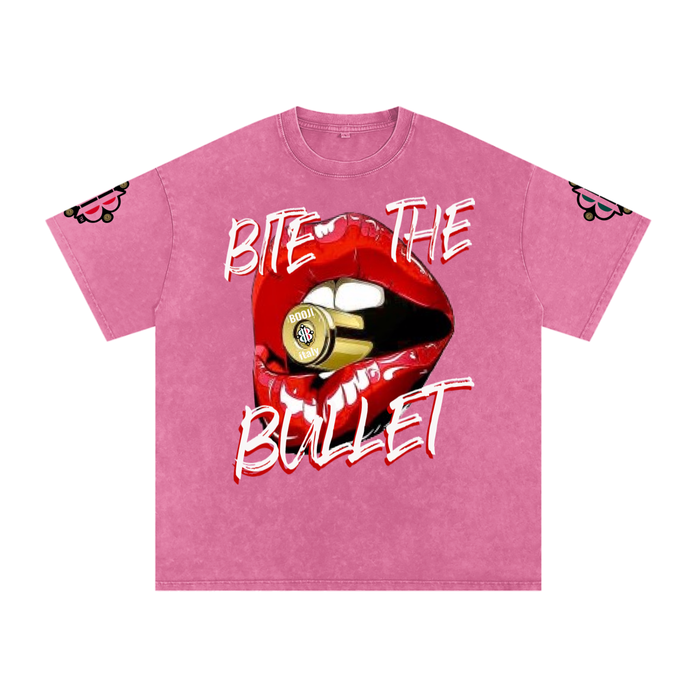BOOJI ITALY "BITE THE BULLET" SNOW WASHED T-SHIRT