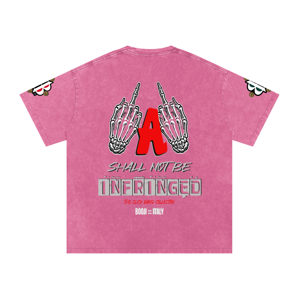 BOOJI ITALY "CLICK BANG COLLECTION" SNOW WASHED T-SHIRT