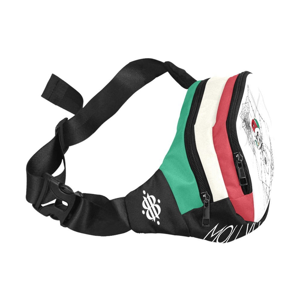 BOOJI ITALY MOLLYHOOD COLLECTION SPEEDY THA SPIDER BLACK WAIST BAG