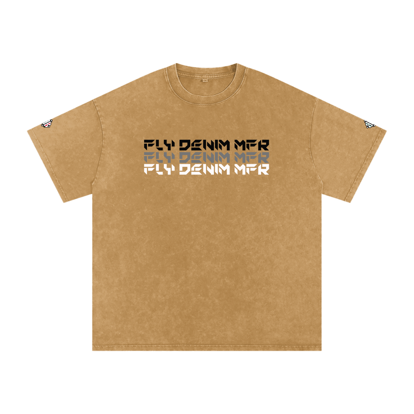 BOOJI ITALY "FLY DENIM MFR." SNOW WASHED T-SHIRT