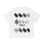 BOOJI ITALY 4 EVER $ LOGO MULTIPLIED STARS COTTON T-SHIRT