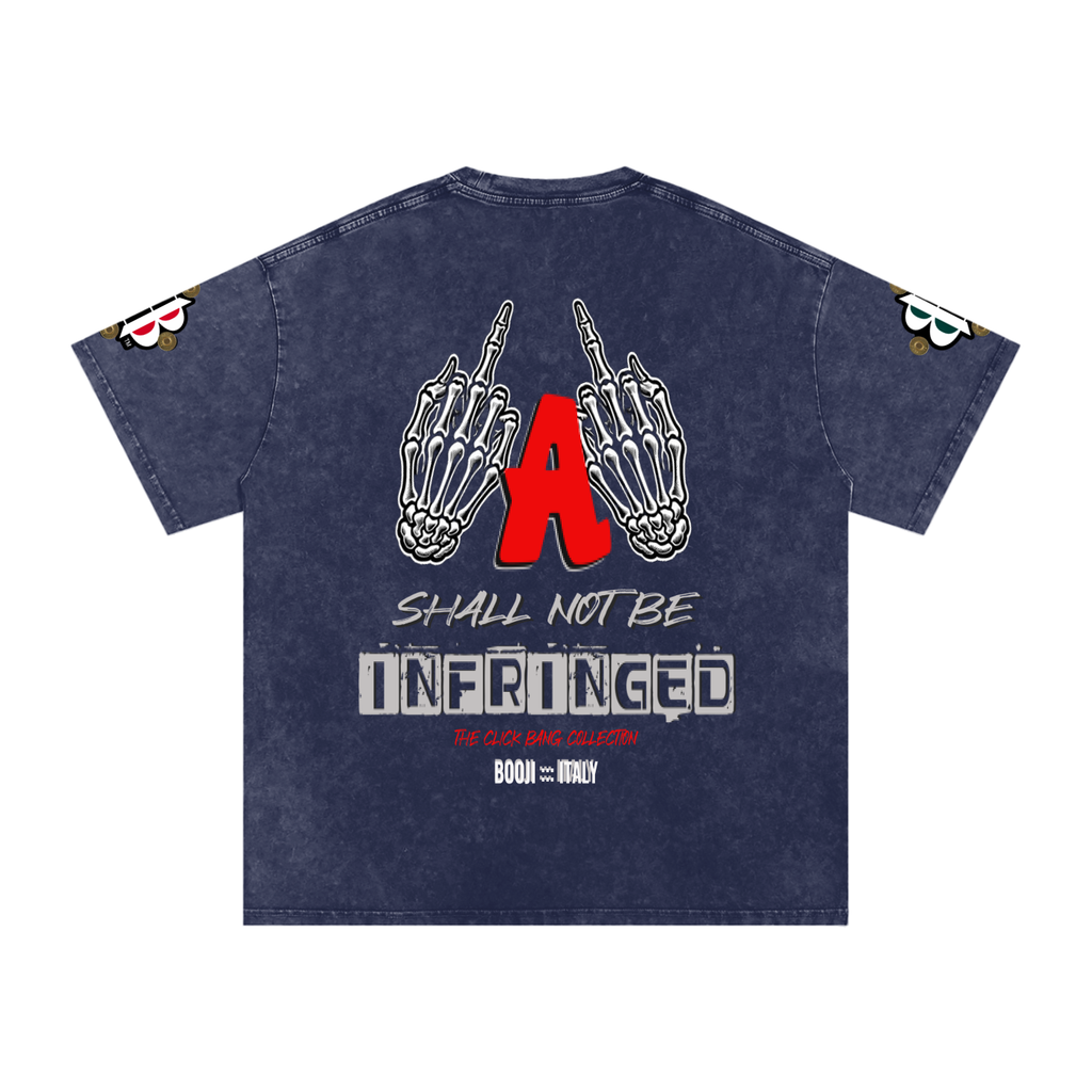 BOOJI ITALY "CLICK BANG COLLECTION" SNOW WASHED T-SHIRT