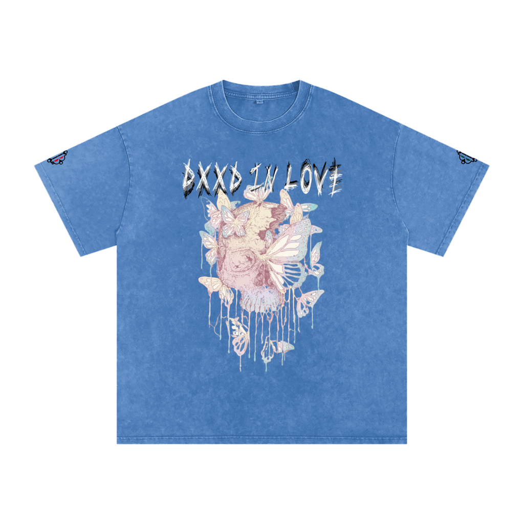 BOOJI ITALY "DXXD IN LOVE" LINE SNOW WASHED T-SHIRT