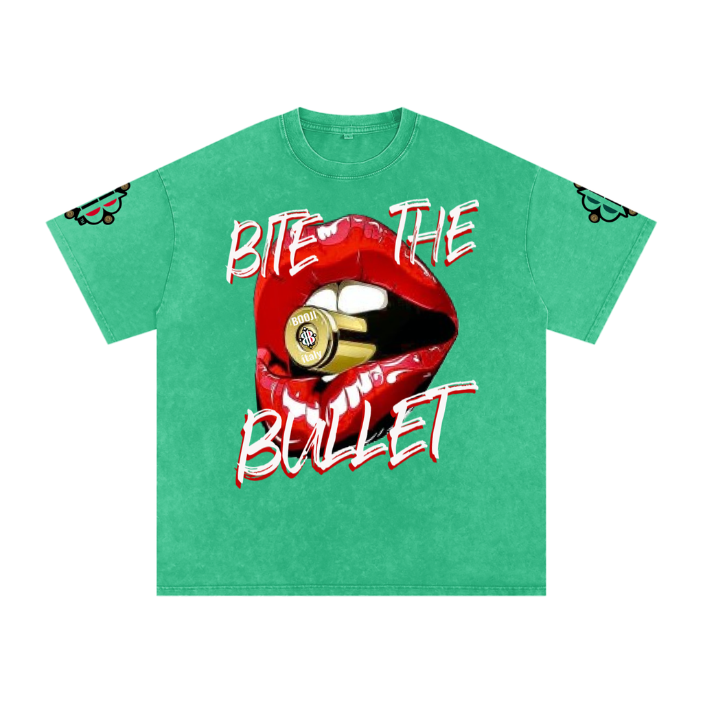 BOOJI ITALY "BITE THE BULLET" SNOW WASHED T-SHIRT
