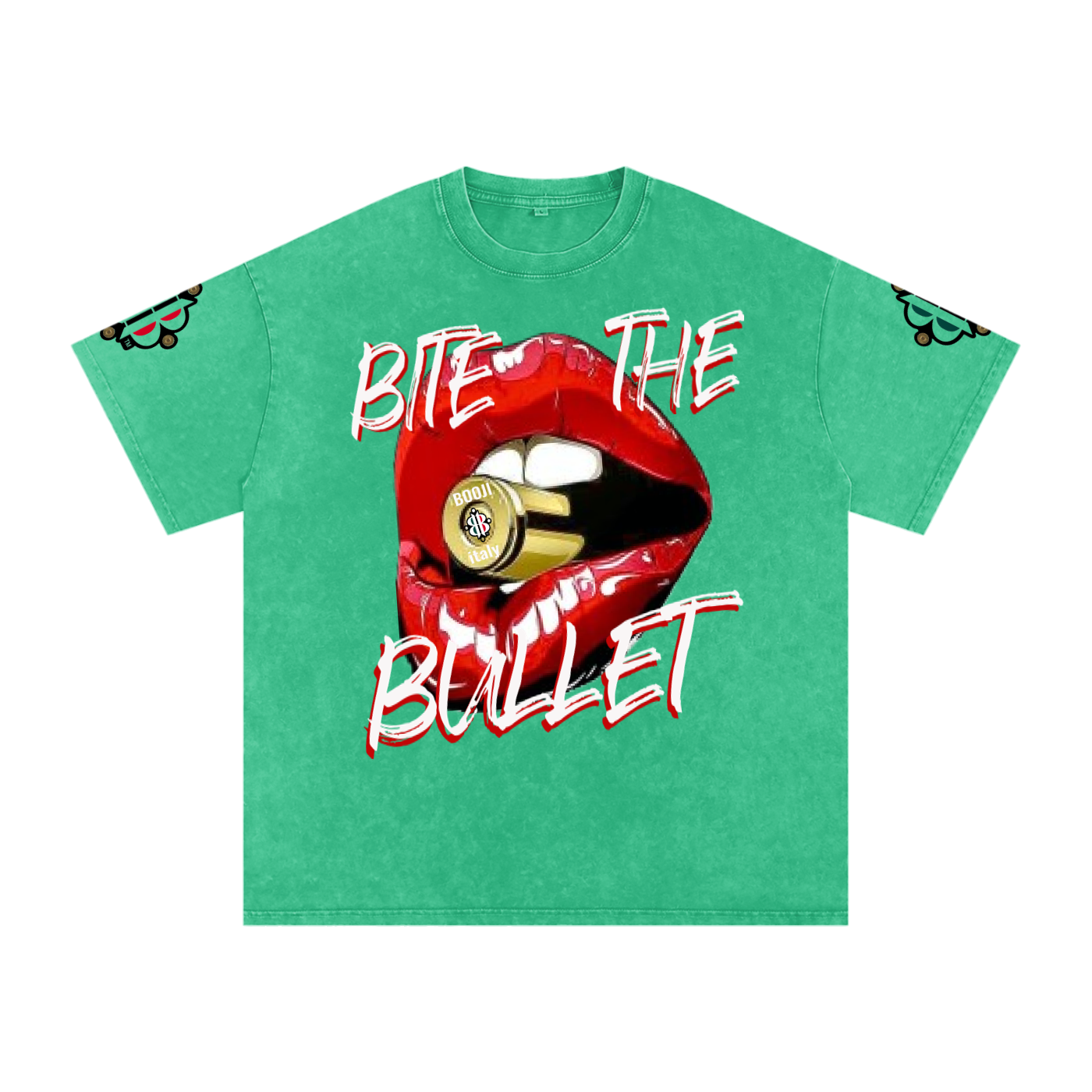 BOOJI ITALY "BITE THE BULLET" SNOW WASHED T-SHIRT