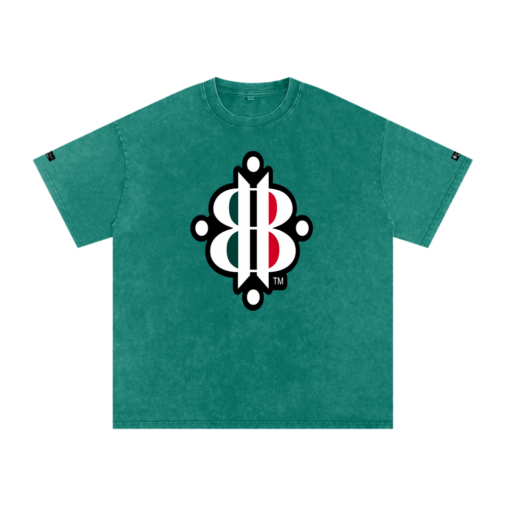 BOOJI ITALY "FLY DENIM MFR." SNOW WASHED T-SHIRT