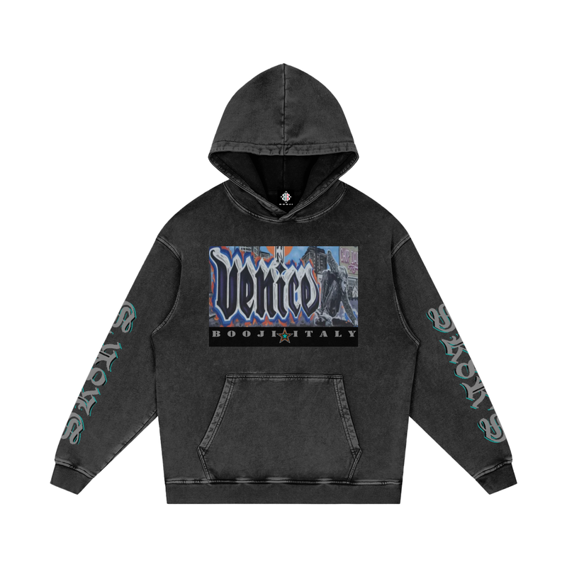 BOOJI ITALY SK8R'S COLLECTION SNOW WASHED HOODIE