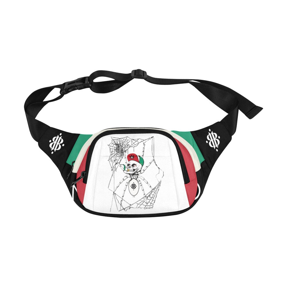 BOOJI ITALY MOLLYHOOD COLLECTION SPEEDY THA SPIDER BLACK WAIST BAG