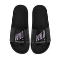 BOOJI ITALY WILD INFLUENCE BLACK PYTHON LOGO BLACK SOLE SLIDES