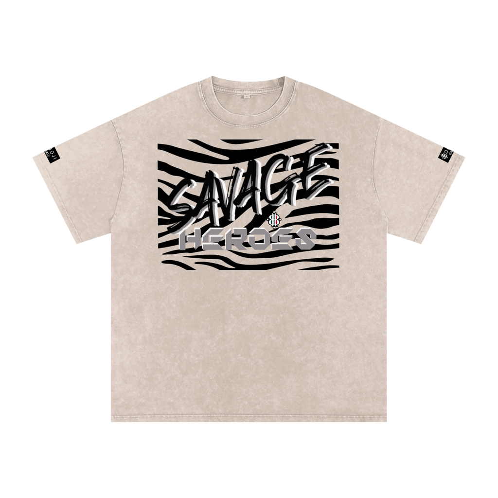 BOOJI ITALY "SAVAGE HEROES" SNOW WASHED T-SHIRT
