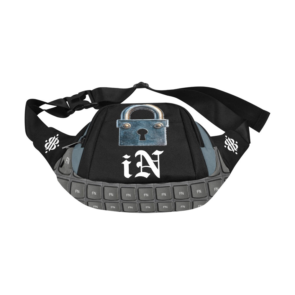 BOOJI ITALY LOCK IN COLLECTION BLACK WAIST BAG