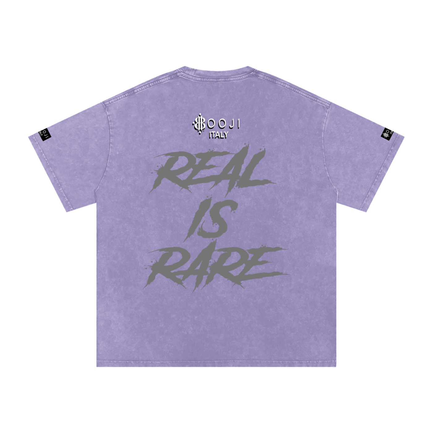 BOOJI ITALY "RICH SINNERS-REAL IS RARE" SNOW WASHED T-SHIRT