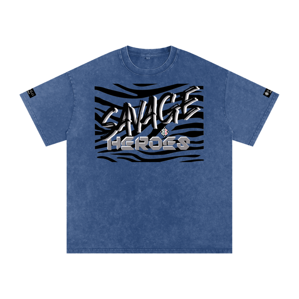 BOOJI ITALY "SAVAGE HEROES" SNOW WASHED T-SHIRT