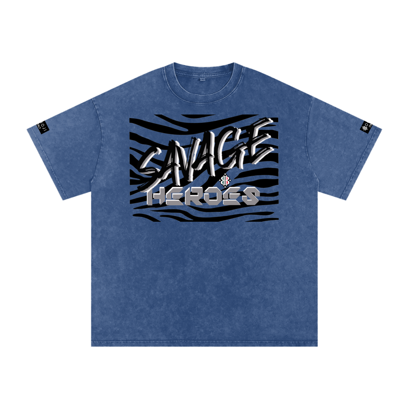 BOOJI ITALY "SAVAGE HEROES" SNOW WASHED T-SHIRT