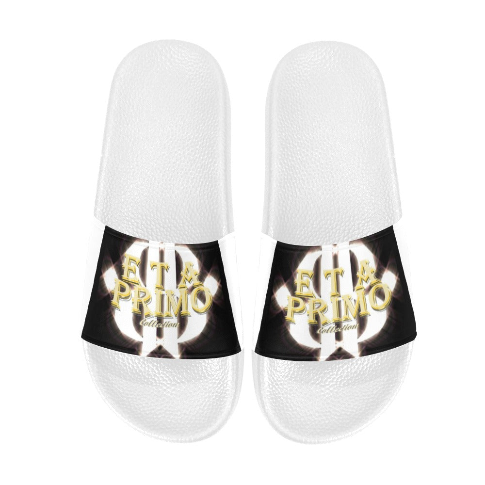 BOOJI ITALY ETA PRIMO COLLECTION MEN'S WHITE SOLE SLIDES