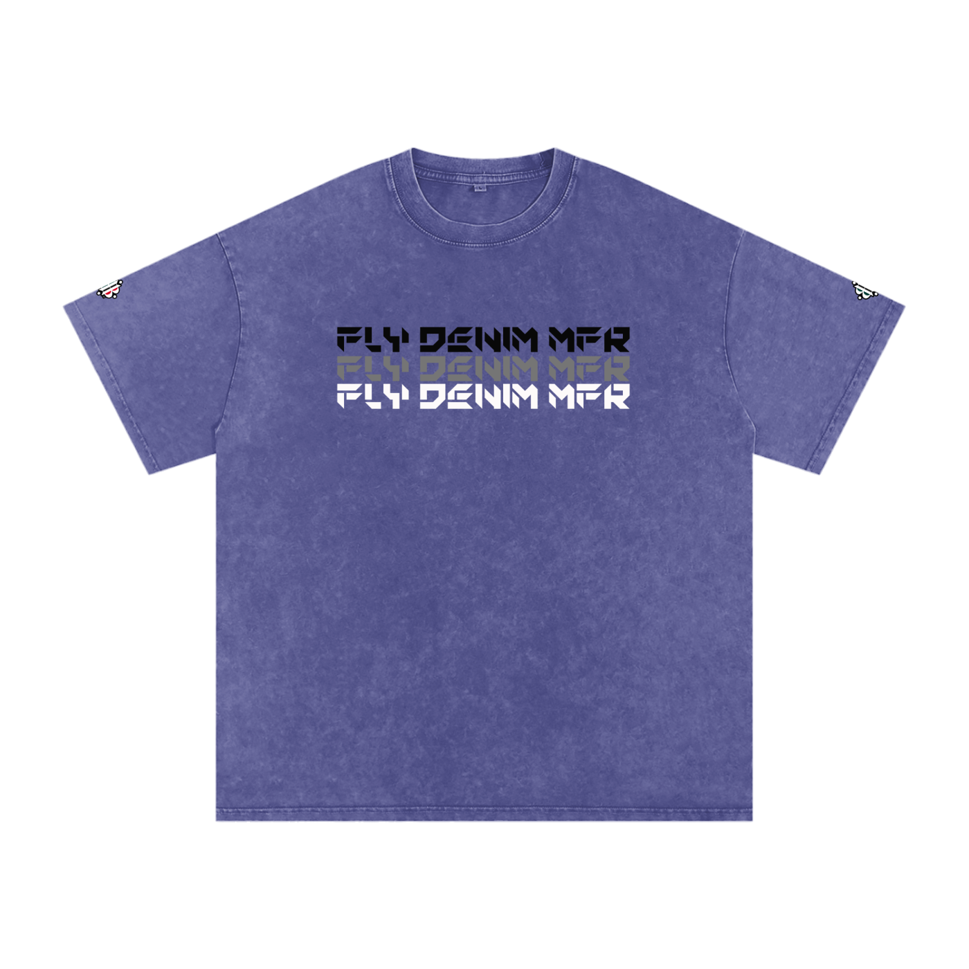 BOOJI ITALY "FLY DENIM MFR." SNOW WASHED T-SHIRT